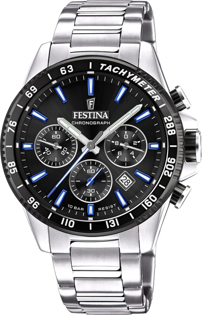Festina Orologio Uomo F20560-5: Nero, Argento e Precisione Quartz