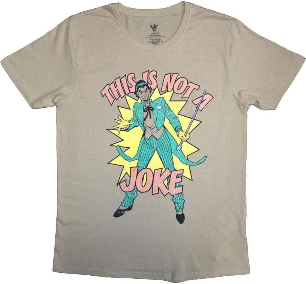 DC Comics - "This Is Not A Joke" T-Shirt für Herren/Damen Uni RO12924 (XXL) (Sand)