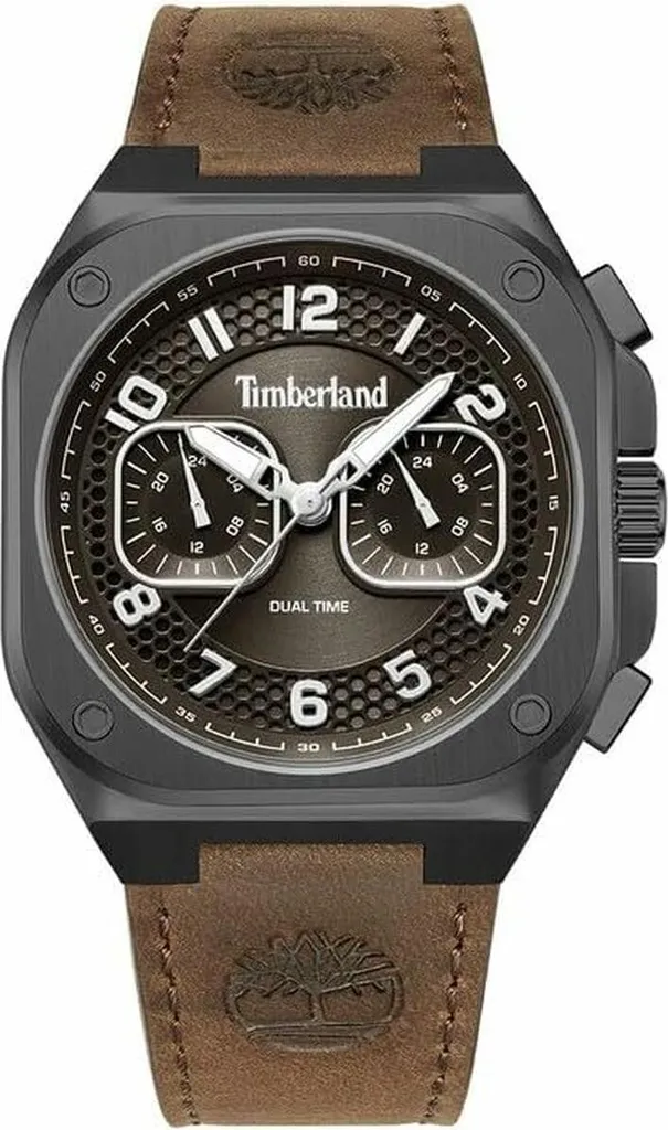 Montre Homme Timberland TDWGF0055001 - Boîtier Acier et Bracelet Cuir