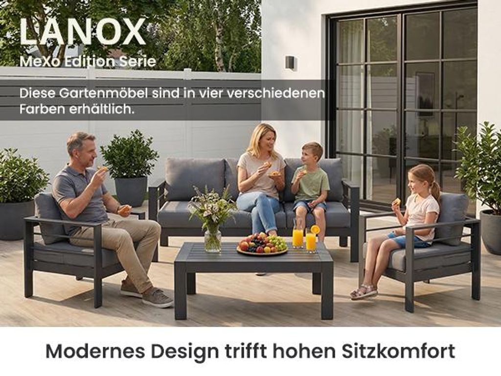 MeXo von GLP HOME Lounge Gartenmöbel 4-Teilige Aluminium Produktbild 
