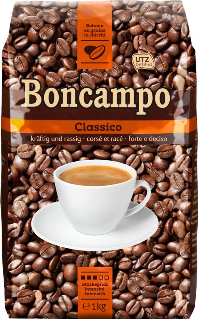 Boncampo Classico celozrnná káva 1 kg, stupeň pevnosti 3/5 Obrázok produktu 