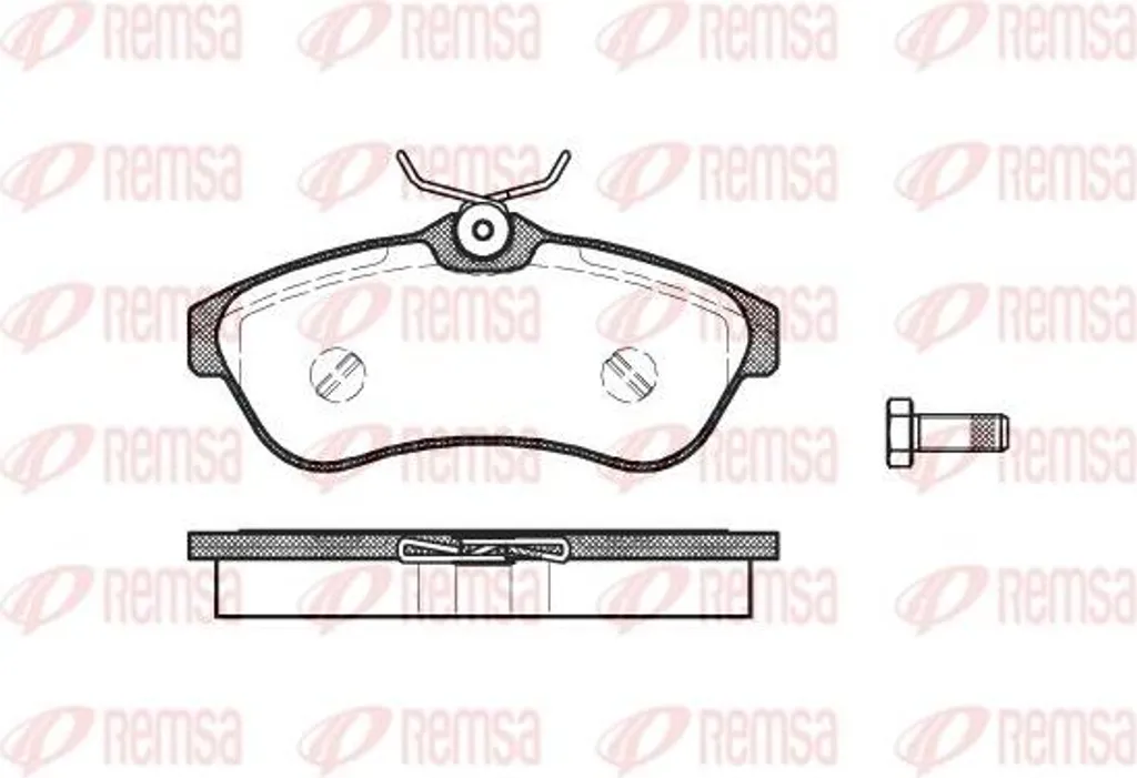 Plaquettes de frein REMSA 0880.00 pour Citroën C2 C3 Xsara OE 425237
