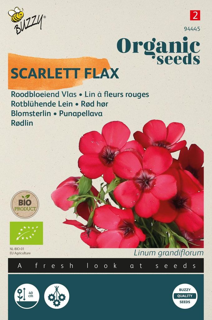 Rotblühender Lein | Blumensamen von Buzzy Seeds
