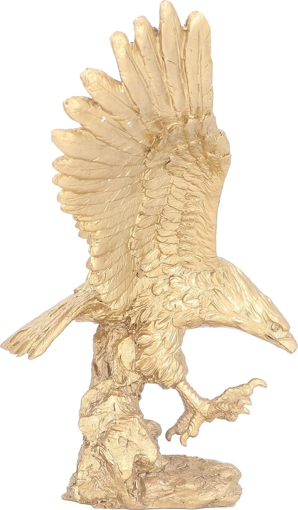 Statue d'Aigle Majestueux en Résine - Grande Sculpture Aigle sur Rocher