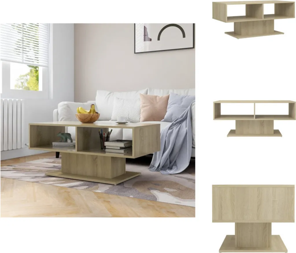 vidaXL Tavolino Salotto 103,5 cm Rovere Sonoma | Calore di Casa