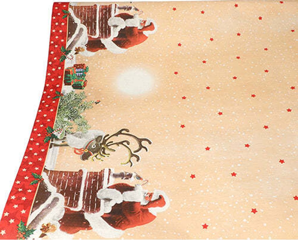 PAPSTAR Tischdecke "Dans la Cheminee", Papier, 3 m x 1,2 m | Schrumpffolie (1 Rolle)