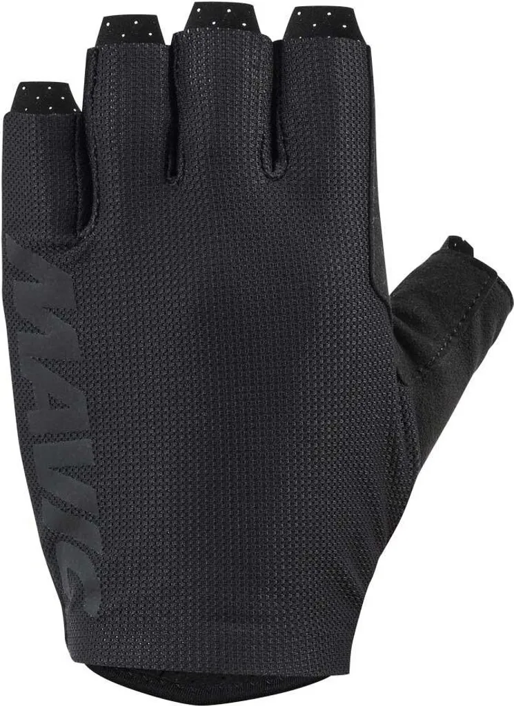 Gants courts Mavic Cosmic Noir 2XL parfaits pour sorties vélo d'été