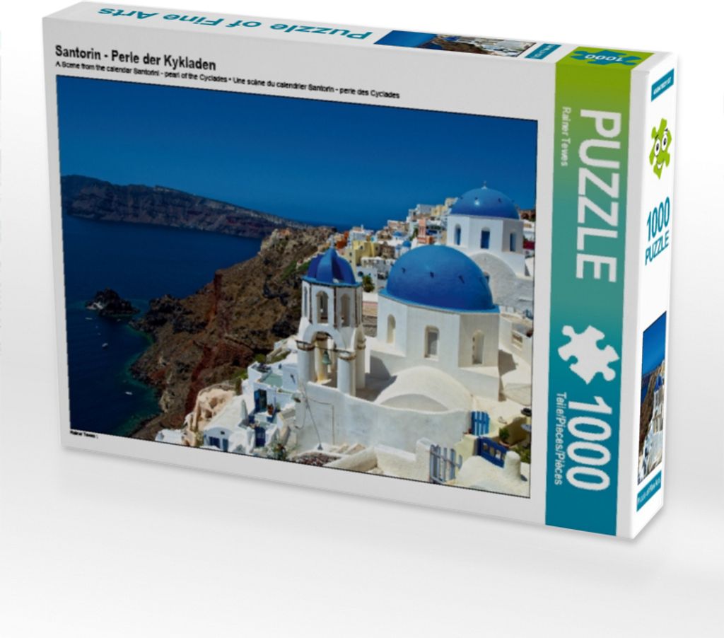 Calvendo Santorin - Perle der Kykladen 1000 Teile Puzzle quer 640x480mm, Tewes Rainer; 7412891