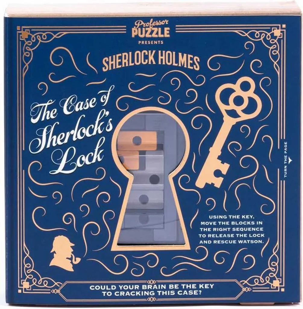 Casse-tête Sherlock's Lock de Blokpuzzle en carton robuste et durable