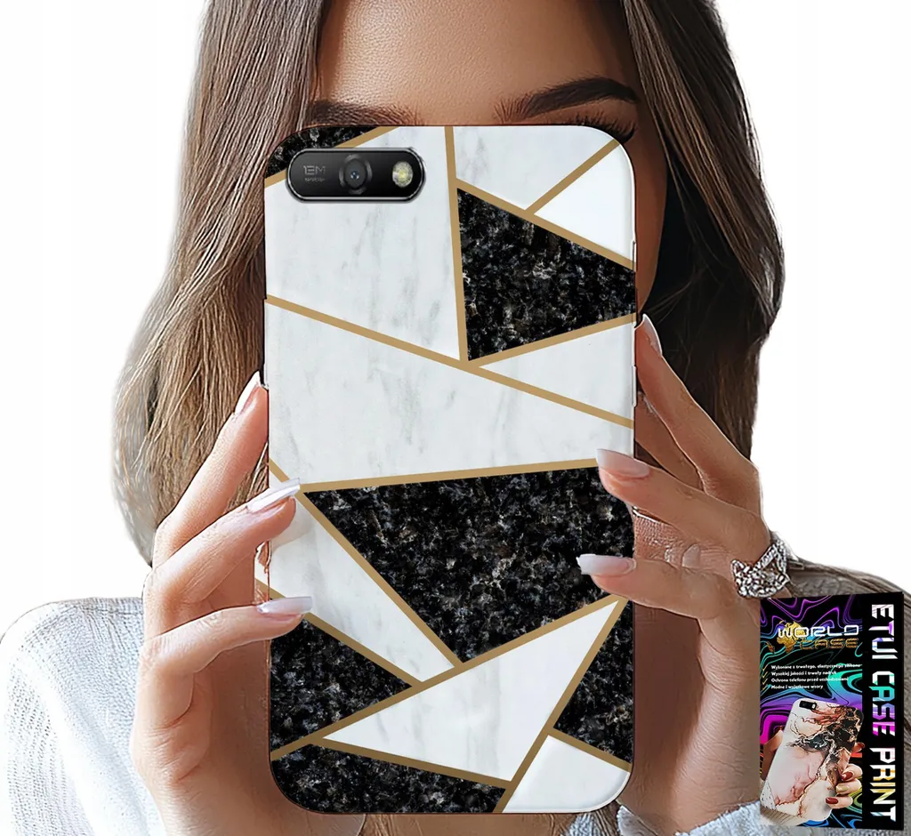 Custodia Per Huawei Y6 2018 - Elegante Design Di Moda + Vetro