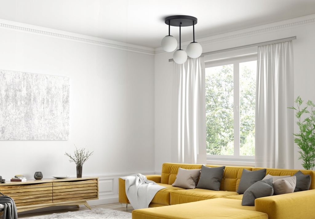 Luxolar Led Deckenleuchte - Hängelampe 3-flammig schwarz Produktbild 4