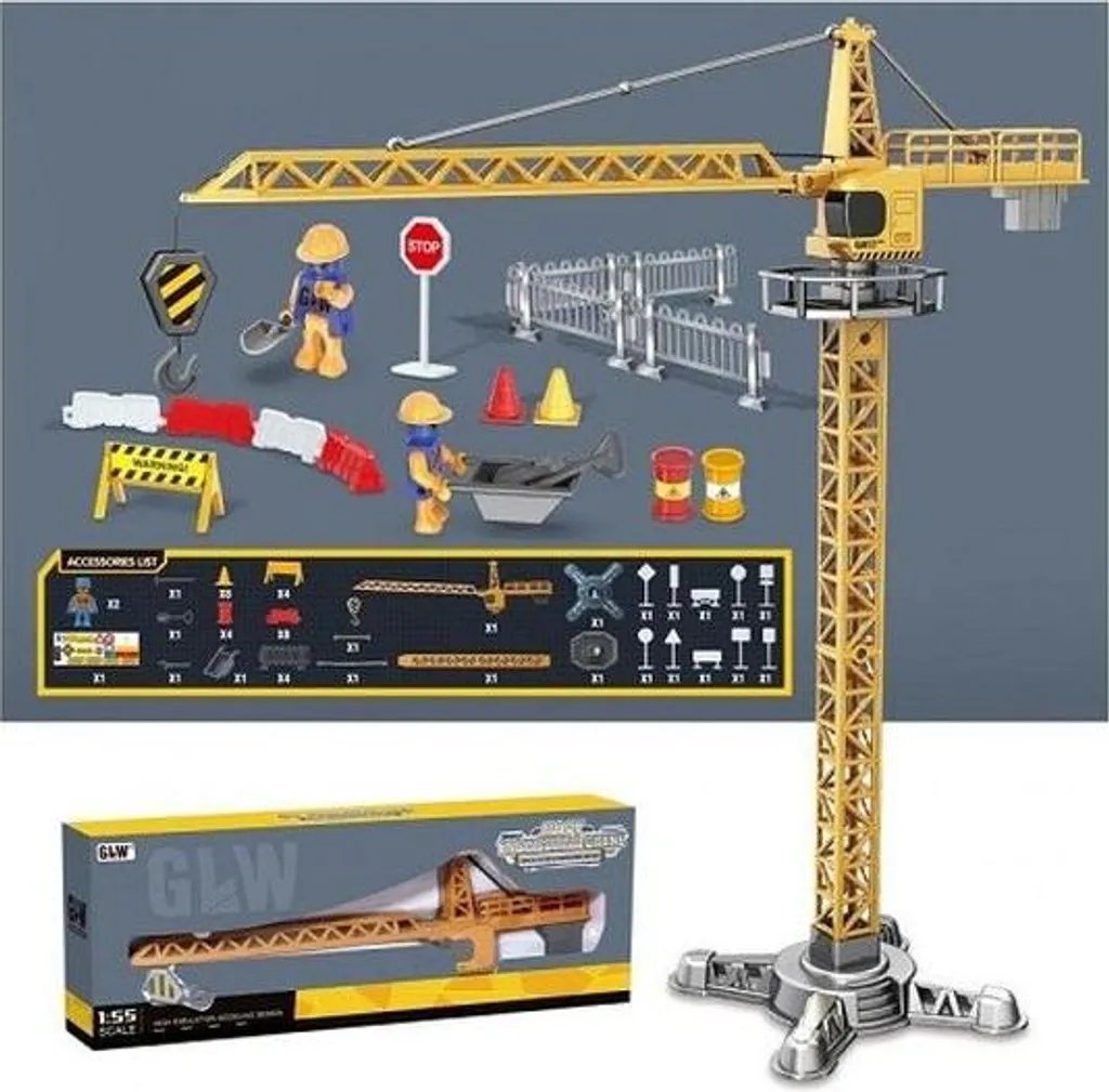 Jeu de construction grue de chantier articulée A-0587 modèle 61342