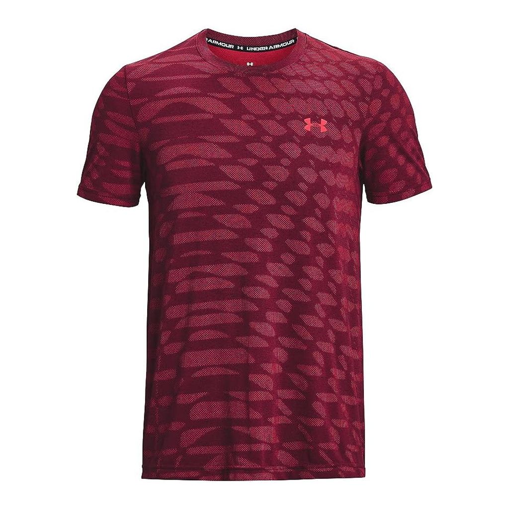 Under Armour Herren UA Seamless Ripple Kurzarm-Oberteil - 1379281, Farbe:Rot, Textil:S