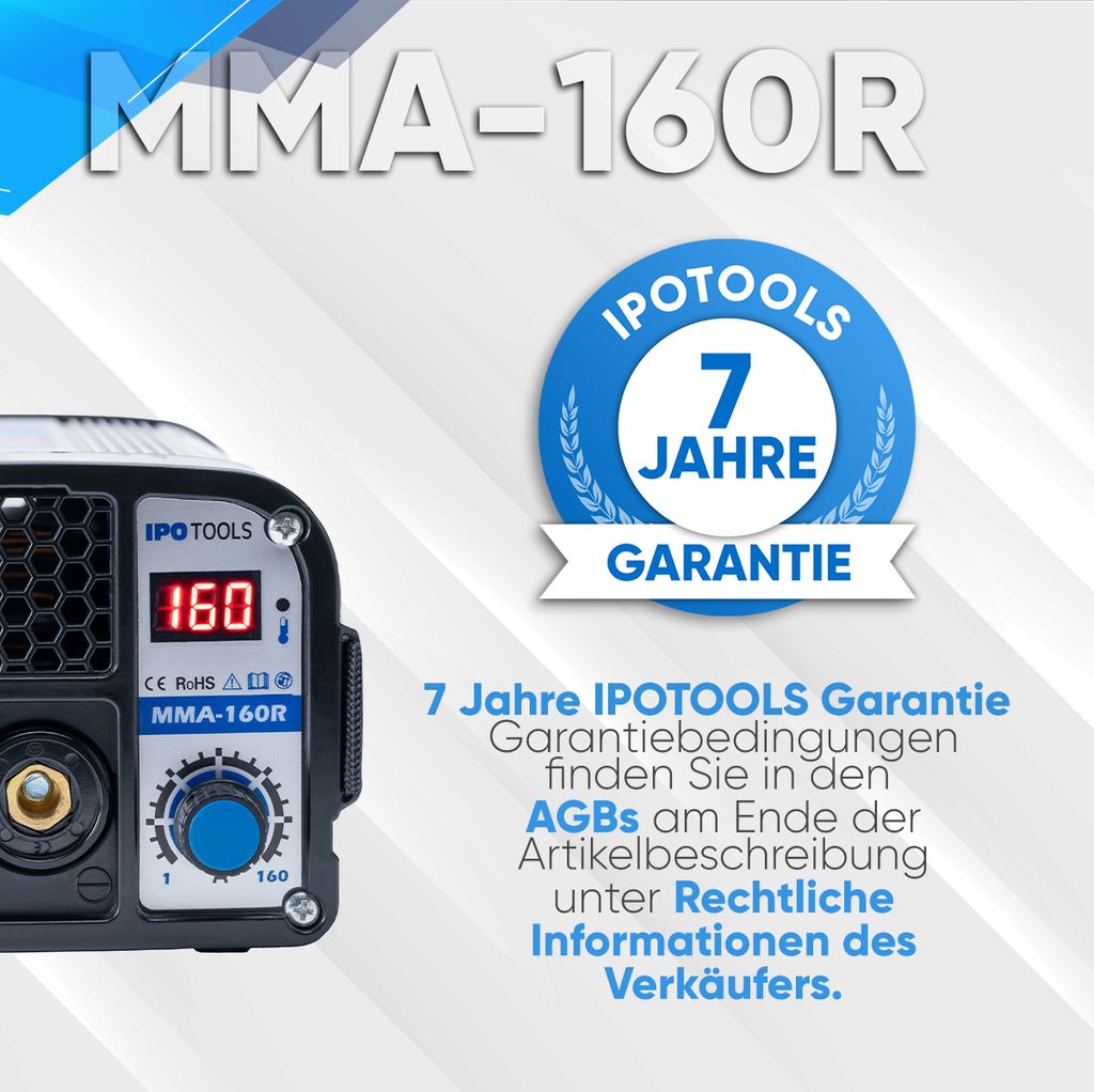 IPOTOOLS MMA-160R Inverter Schweißgerät Produktbild 3