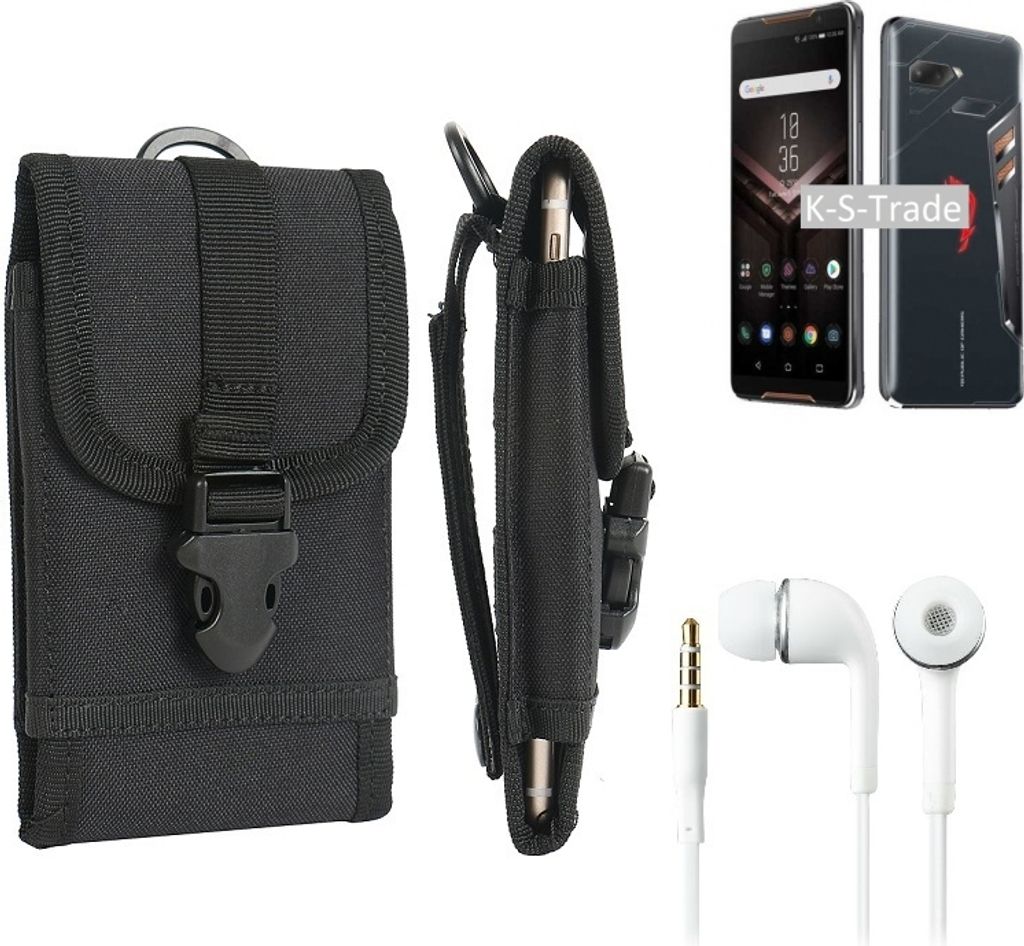 K-S-Trade Holster Schutz-Hülle kompatibel mit Asus ROG Phone Gürteltasche Handy-Hülle Schutz Hülle Gürtel Tasche Handy Tasche outdoor