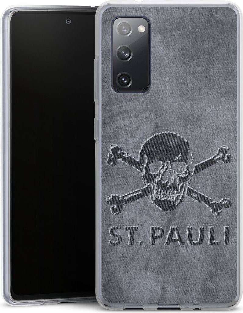 DeinDesign Handyhülle für Samsung Galaxy S20 FE 5G Silikon Hülle Case Smartphone Schutzhülle Beton FC St. Pauli Logo