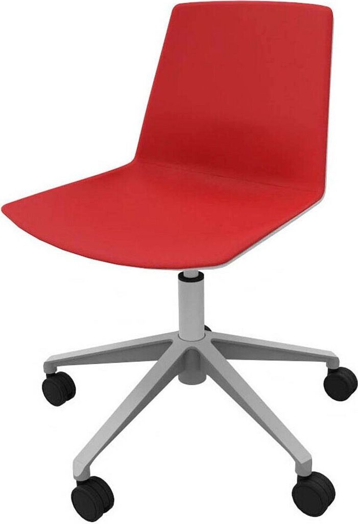 Quadrifoglio Besucherstuhl Clue OCLUEA01 GR B01/018 rot, grau Stoff