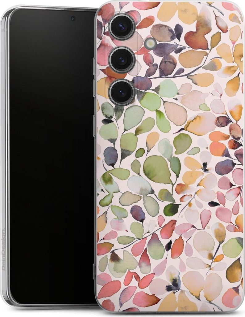 DeinDesign Handyhülle für Samsung Galaxy S25+ Silikon Hülle Case Smartphone Schutzhülle Muster Pattern Eukalyptus