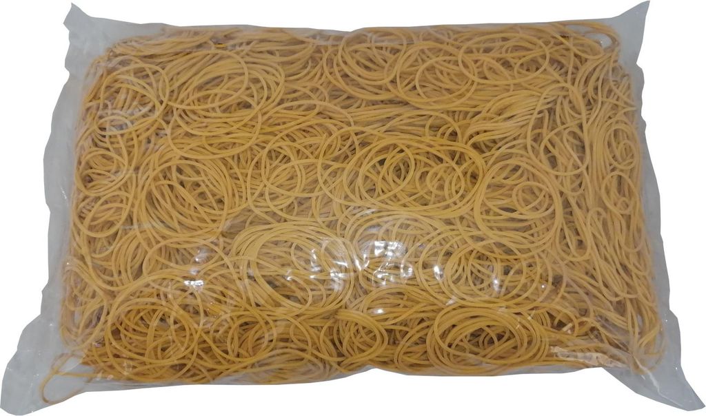 1 kg Gummiringe gelb 40 mm Ø 1,2 x 1,2 mm breit Produktbild 