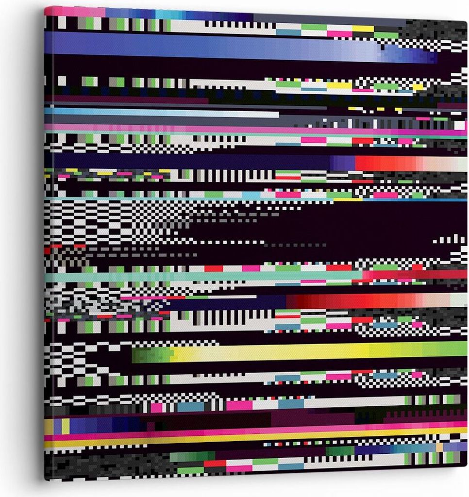 Bild auf Leinwand - Leinwandbild - Abstraktion modern - 30x30cm - Wand Bild - Wanddeko - Wandbilder - Leinwanddruck - Bilder - Kunstdruck - Wanddek...