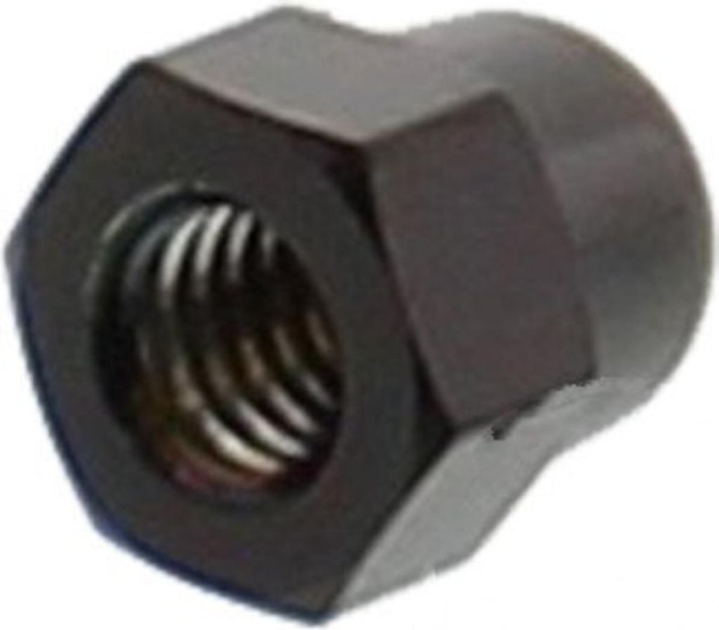 Hutmutter JMP M6 Edelstahl V4A schwarz