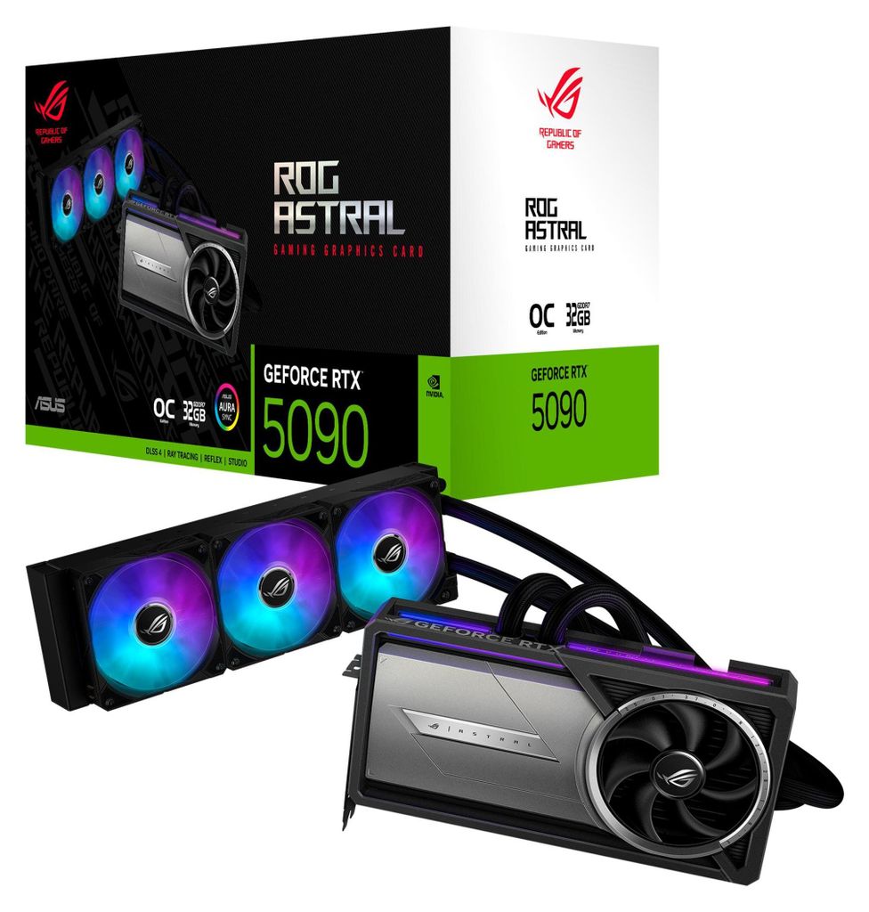 ASUS ROG ASTRAL LC RTX5090 OC GAMING 32GB/512-bit GDDR7 Immagine del prodotto 