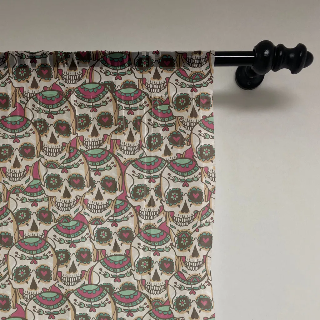 Arazzo Etnico Calaveras ABAKUHAUS - Decorazione Parete 220x274cm - 2