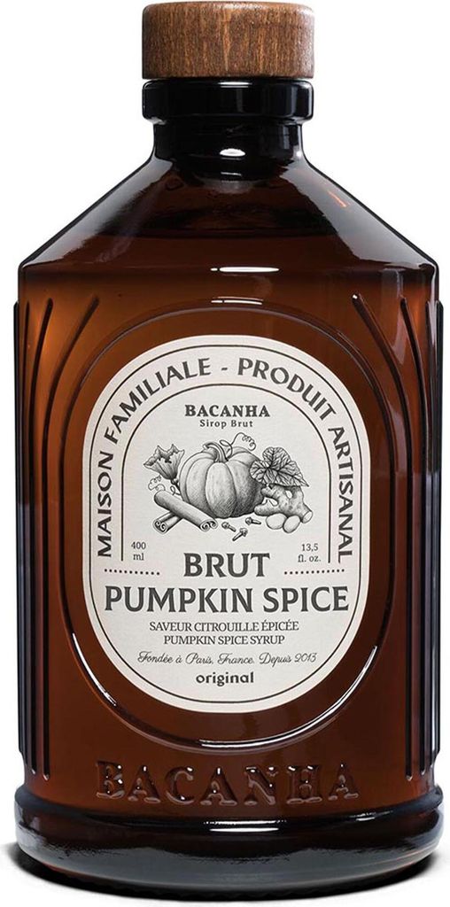 Bacanha Pumpkin Spice Sirup 400 ml - Französischer Kürbisgenuss in jeder Flasche