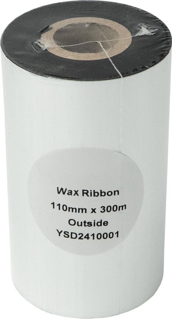 Kompatibles Thermoband - Wachs - 110mmx300m - Thermotransferband - Farbband - Druckerband - Druckband - Zebra 2300 - DULA