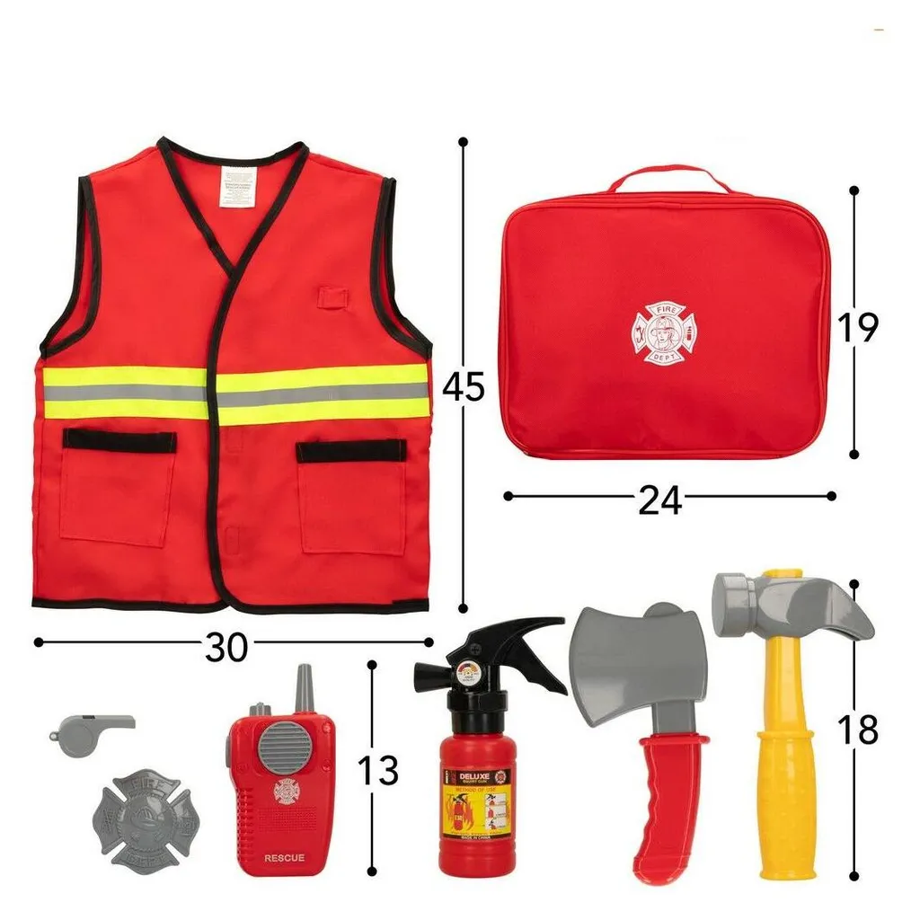 Kit de pompiers Colorbaby Power Action ! avec 8 accessoires de secours