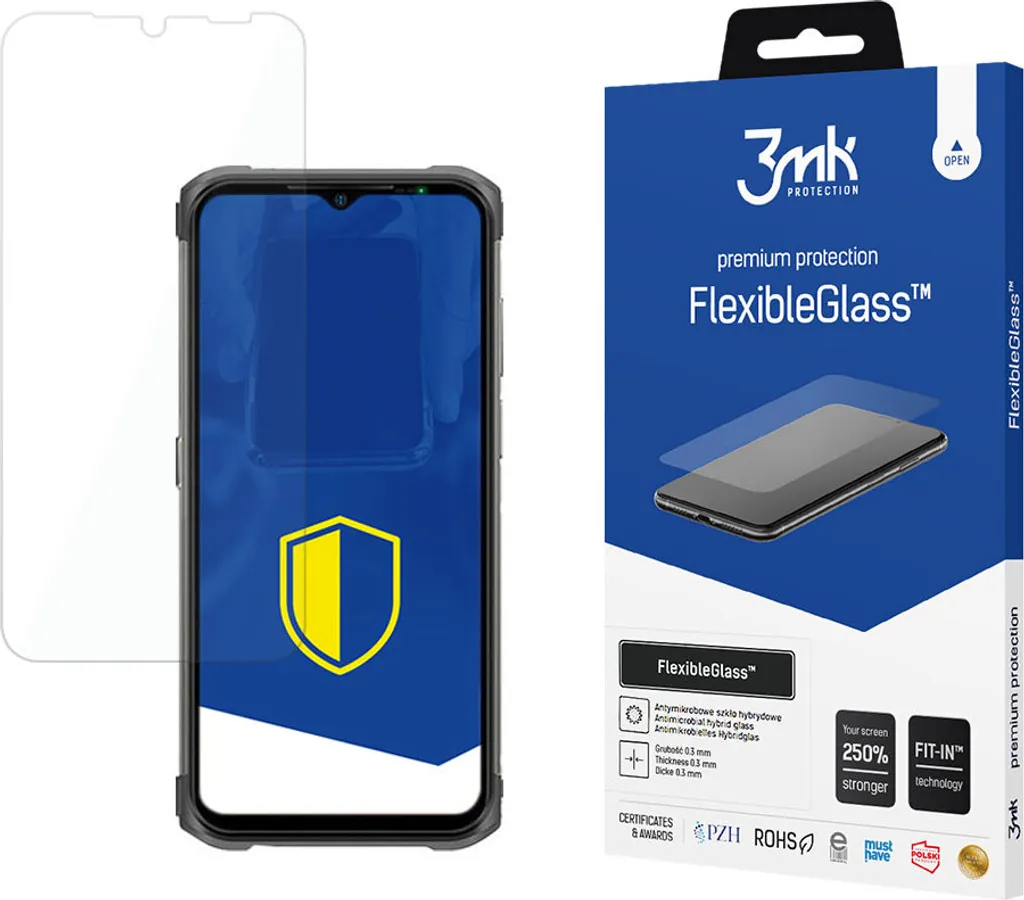 Pellicola Vetro 3Mk FlexibleGlass per Ulefone Armor 12 5G - Sottile 7H