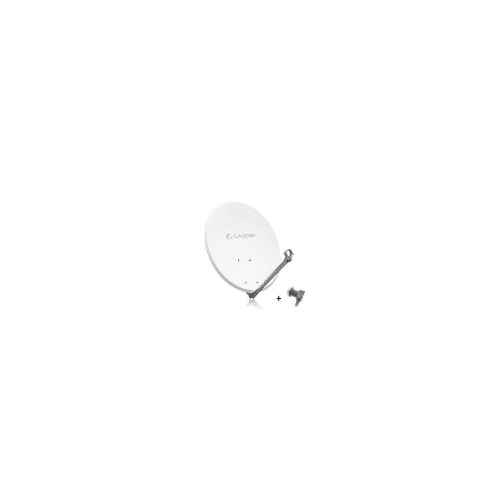 Antenne satellite Cahors 65cm haute résistance acier avec LNB Single