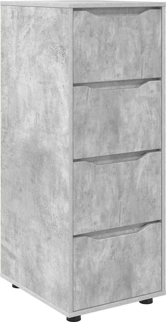 Aufbewahrungsschrank Beton Grau 40 x 48 x 105 cm Holzwerkstoff