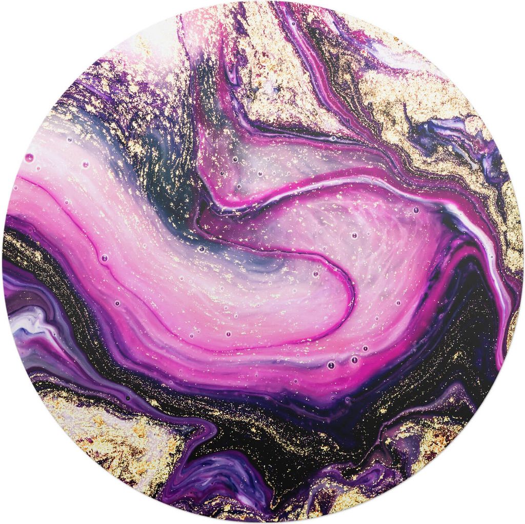 Abstrakter Wirbel – Bodenschutzmatte – Stuhlunterlage – Bürostuhlmatte – Rutschfeste Bodenmatte – Schutzmatte für Hartboden – fi 100 cm