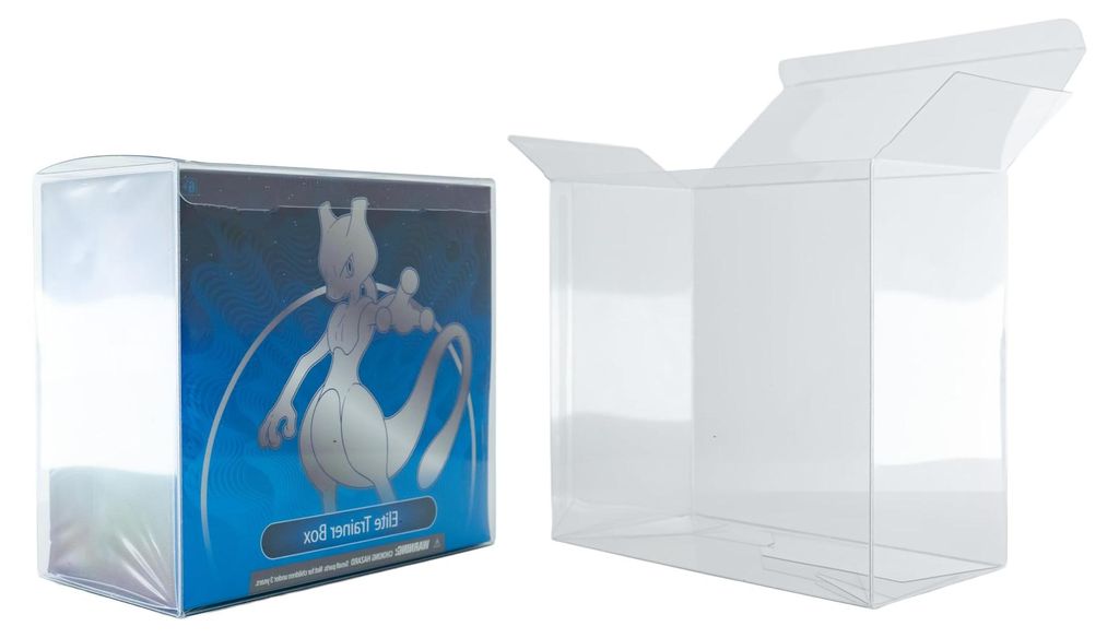 PET Schutzbox Elite Trainer Box 1er Pack – Transparente Hartplastik-Box für 19 × 16,7 × 9 cm – Kompatibel mit Pokémon ETB – Staubdicht, S...