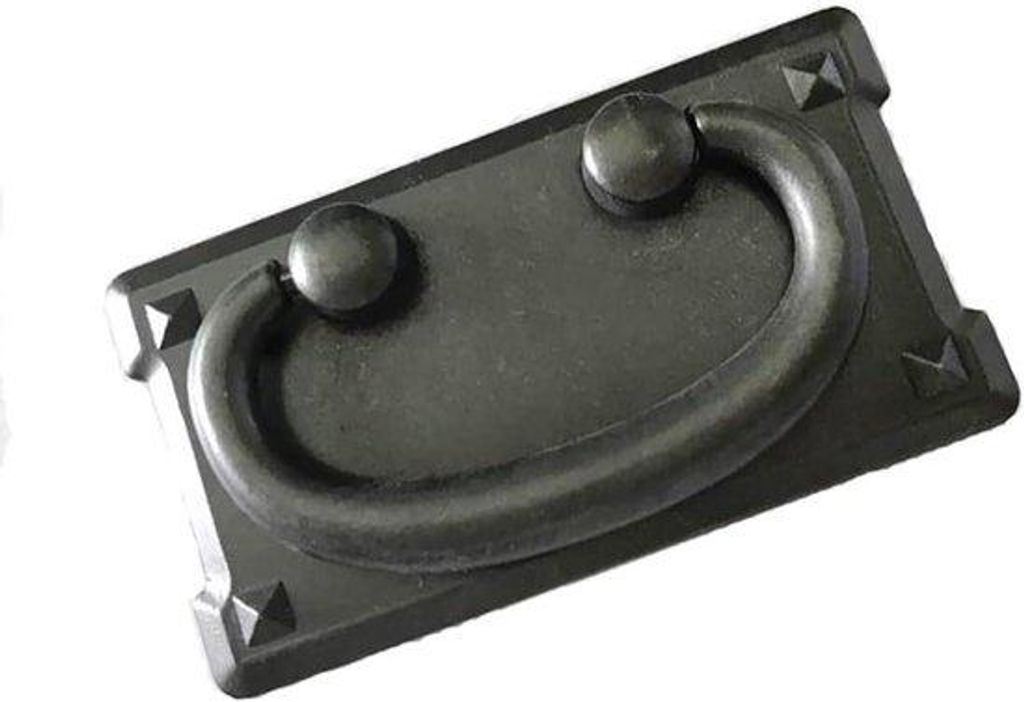 Alte Vintage-Lade-Ring-Handgriffe für Schränke und Kleiderschränke (antikes Schwarz)