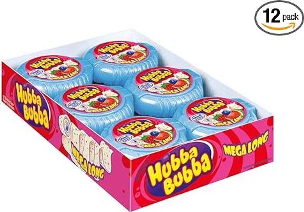 Wrigley Hubba Bubba Bubble Tape Triple Mix (12x56g Rollen) Produktbild 