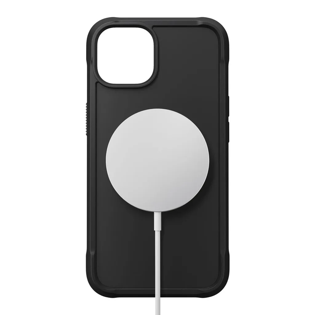 Coque Nomad Modern Case iPhone 14 noire en cuir Horween véritable - 3