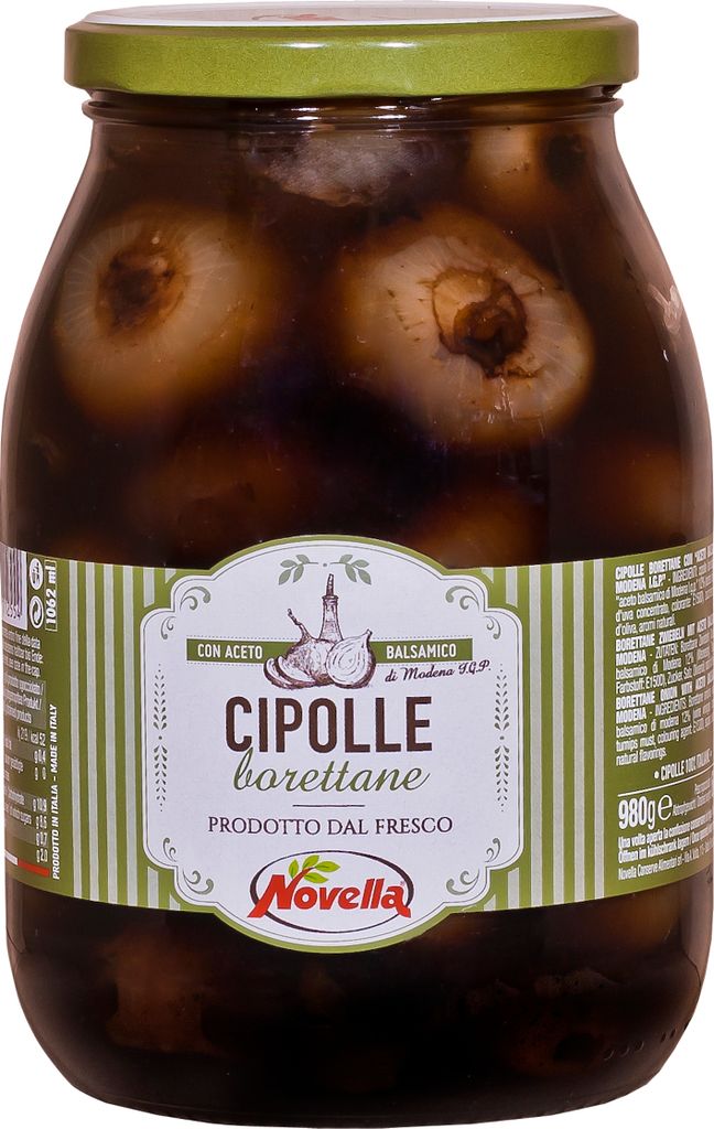 Cipolle borettane in aceto balsamico di Modena IGP, 1062 ml Immagine del prodotto 