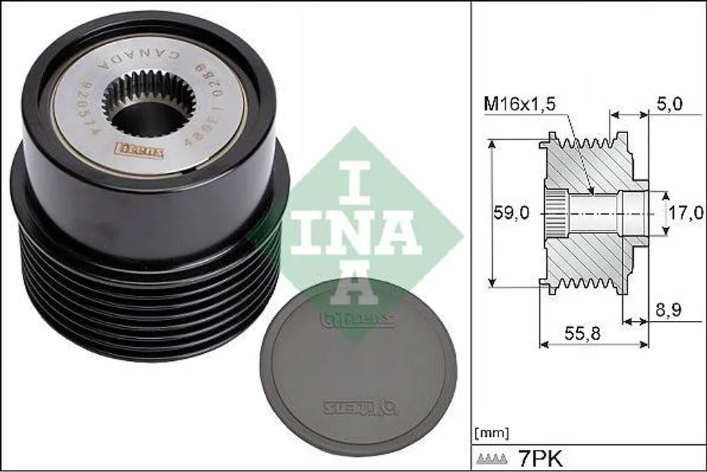 OFFERTA Ruota Libera Alternatore INA 535 0354 10 - Ford Transit 2.4