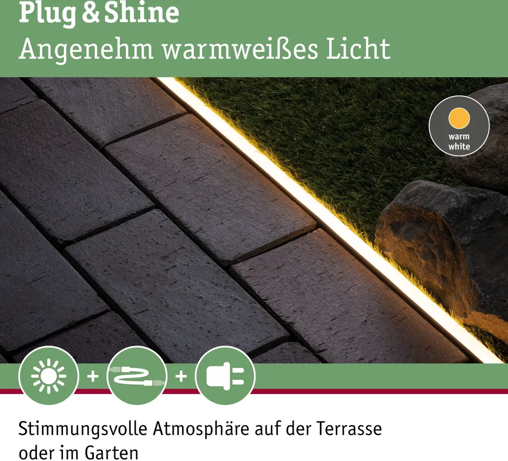 Supporto Profilo Alluminio Paulmann per Strisce LED 3000K 1 metro - 6
