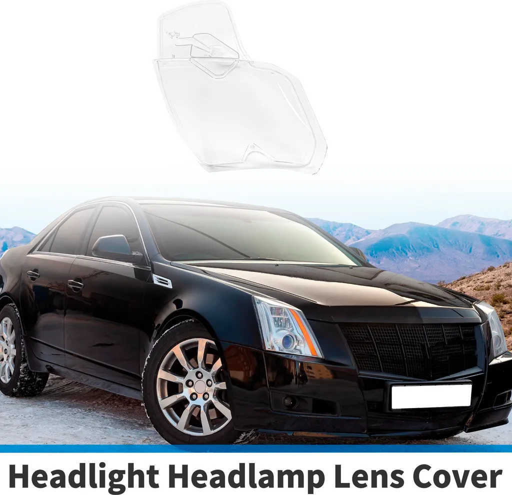 Cache de Phare en Polycarbonate Transparent pour Cadillac CTS 2003-2007 - 2