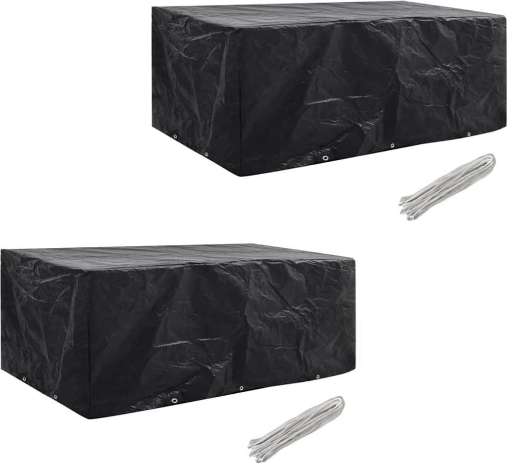 Gartenmöbel-Abdeckungen 2 Stk. 10 Ösen 229x113 cm