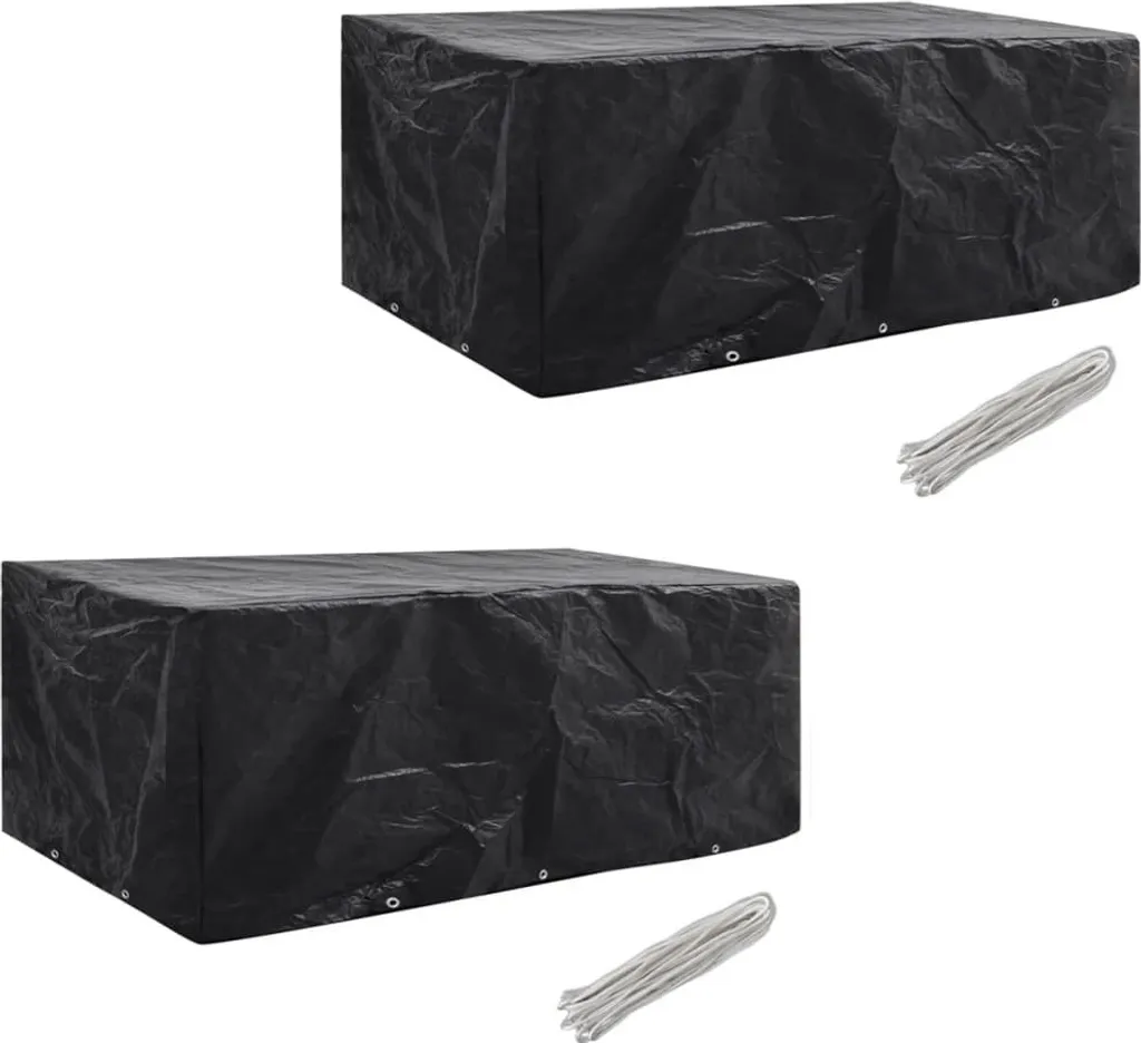 Coperture per mobili da giardino 2 pezzi 10 occhielli 229x113 cm - 1