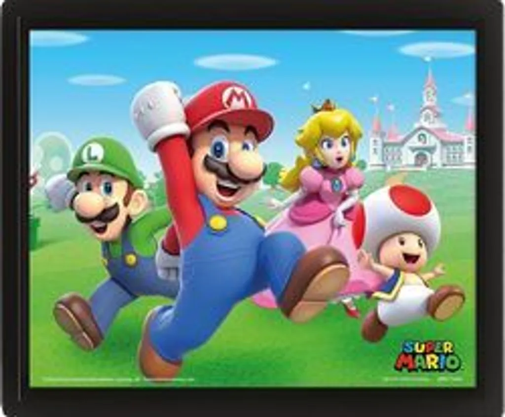 Super Mario Image 3D Course en groupe - Donnez Vie à vos Murs Gris