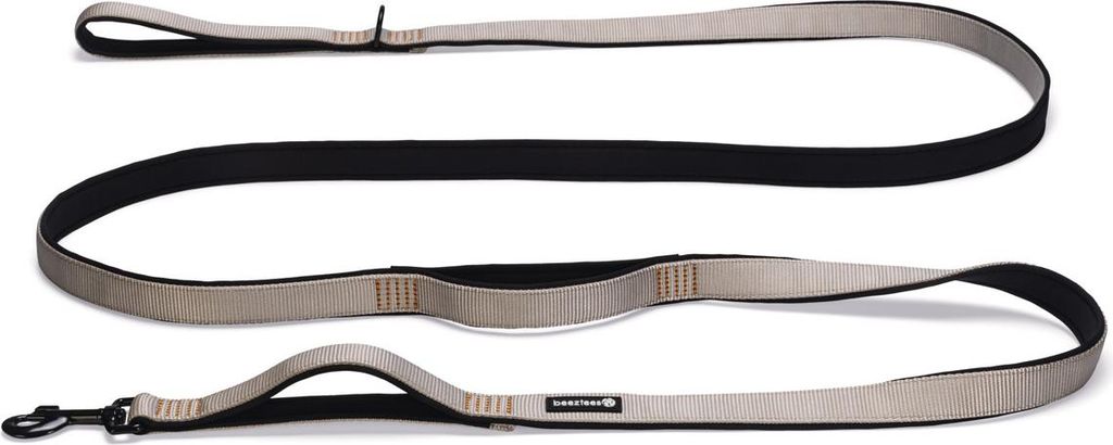 Beeztees Parinca Premium - Hundeleine - Nylon - Hell Grau - 300 cm x 25