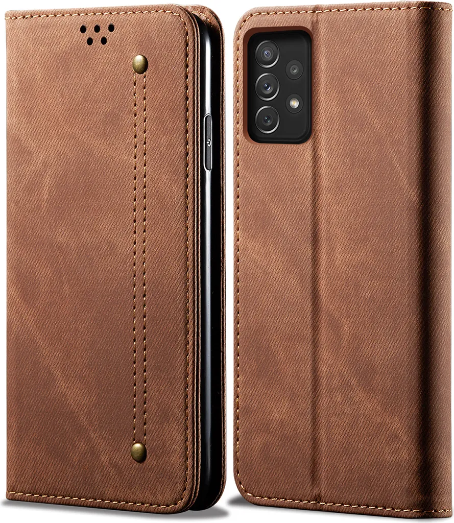 Custodia Galaxy A53 5G Marrone con Supporto Stand - Kit Sopravvivenza