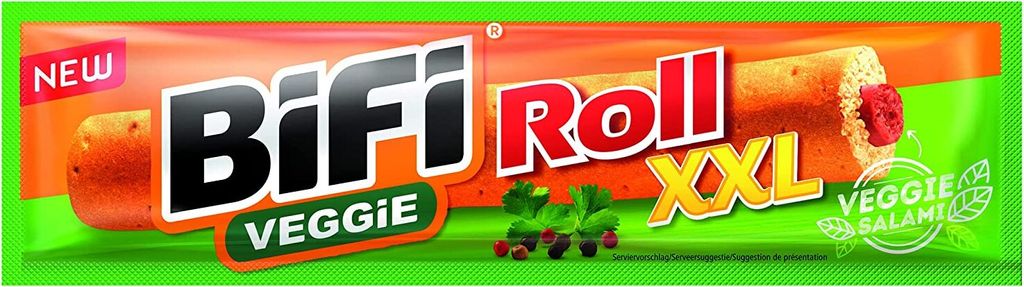 BiFi Veggie Roll XXL 12x70 g Vegetarisch Salami Wurstsnack