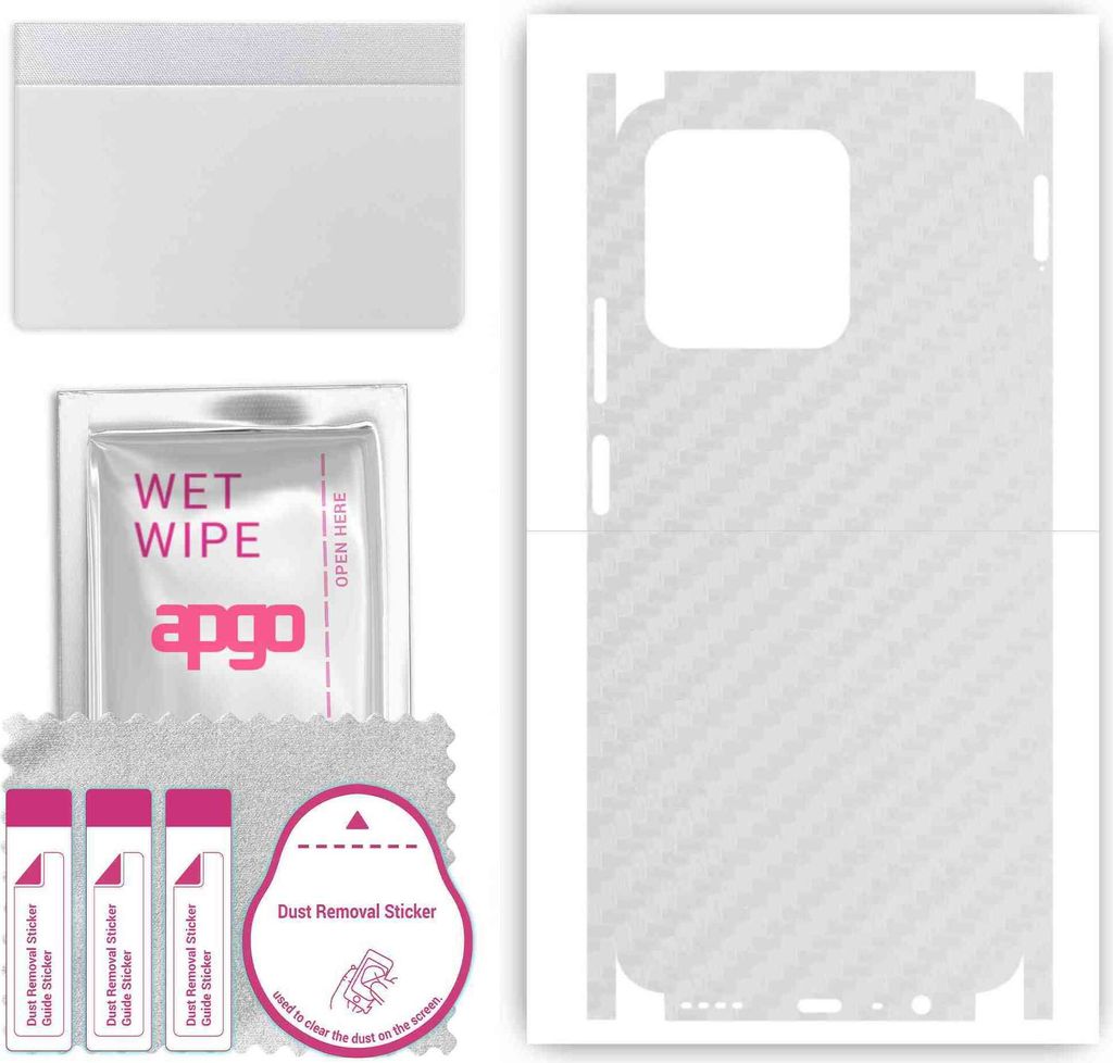 apgo Rückseite + Seiten Schutzfolie, Skin, kompatibel mit Realme Narzo N53, Hinten Displayschutzfolie aus Vinylfolie, kratzfest, einfache Montage ...