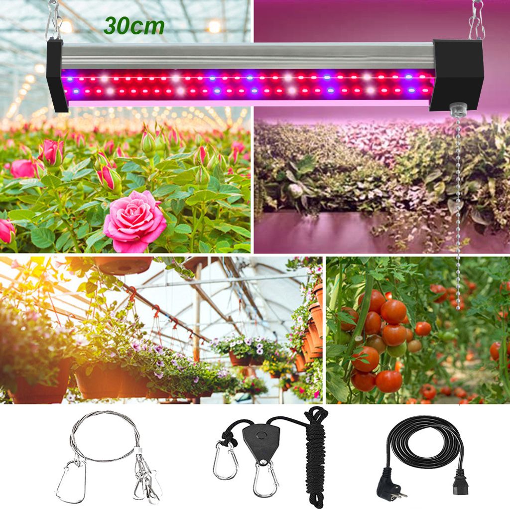 LED Pflanzenlampe Vollspektrum 58 LEDs 30cm, Led Grow Lampe mit Kettenschalter,Wachstumslampe für Zimmerpflanzen Gewächshaus